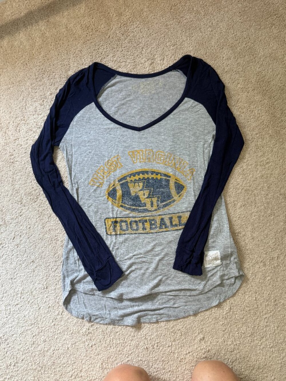 Original Retro Brand West Virginia Football Long Sleeve Tee